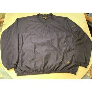 Men's FootJoy V-Neck Pullover Wind Rain Golf Lightweight Jacket Size XXL Blue